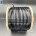 Elastyczny kabel pokryty czarną kurtką TPU 4-6 mm
